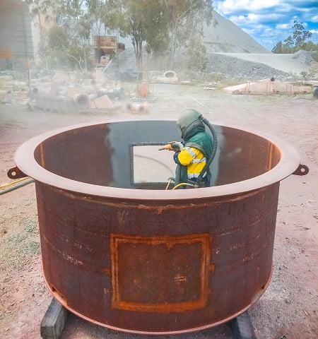 Sandblasting Services — Colvin Industries Gold Mine